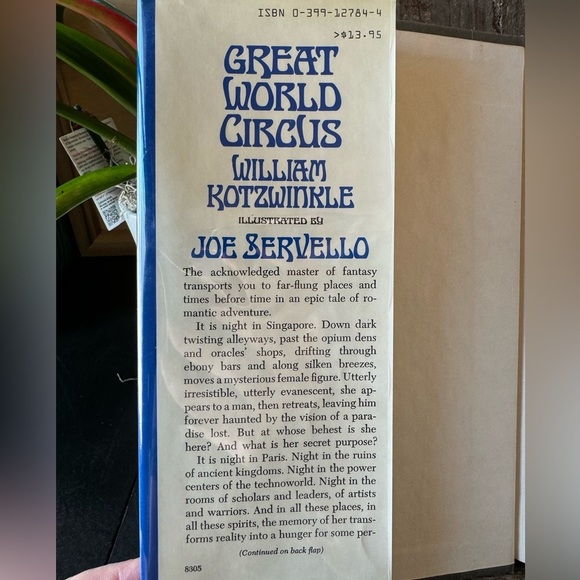 VINTAGE 1983 Great World Circus by William Kotzwinkle Hardcover Book - Picture 4 of 14